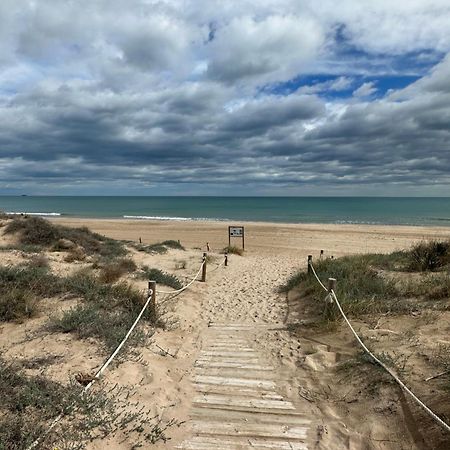 Chalet Adosado En La Playa De El Perellonet Con Piscina, Pista Tenis Valencia Exteriör bild