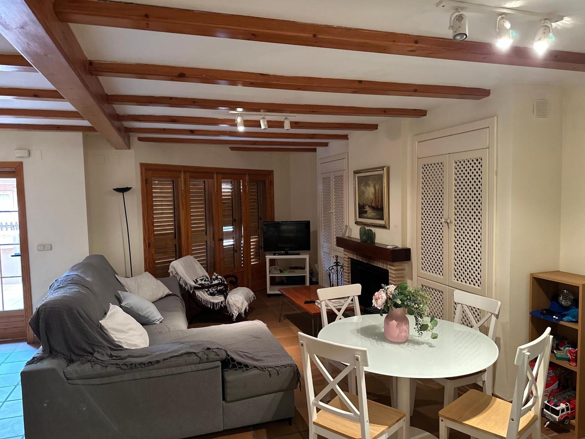 Chalet Adosado En La Playa De El Perellonet Con Piscina, Pista Tenis Valencia Exteriör bild